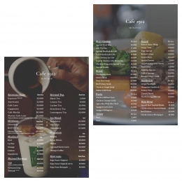 Daftar menu Cafe 1912 UMY - doc. Instagram @cafe_1912_