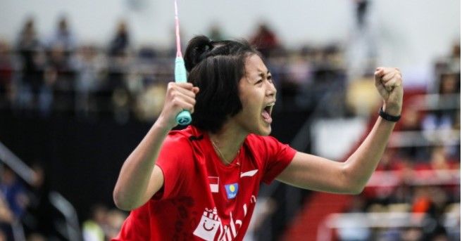Putri KW mempersembahkan poin penting bagi tim Indonesia di Piala Suhandinata 2019: https://bwfbadminton.com/