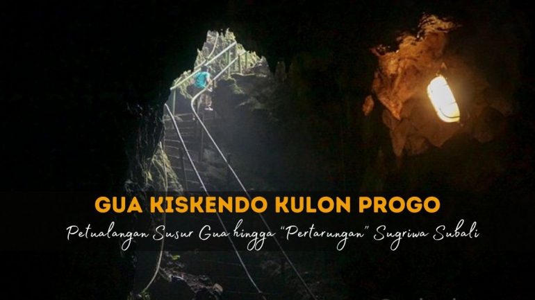 Gua Kiskendo Kulon Progo dengan legenda Sugriwa Subali (Dokpri)