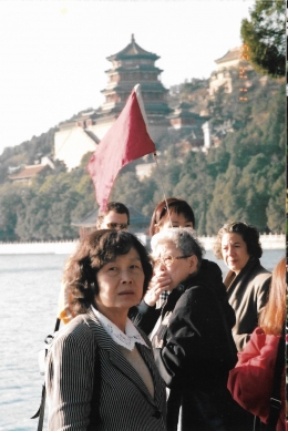 berfoto dimulut sungai  Yangtze (dok pribadi)