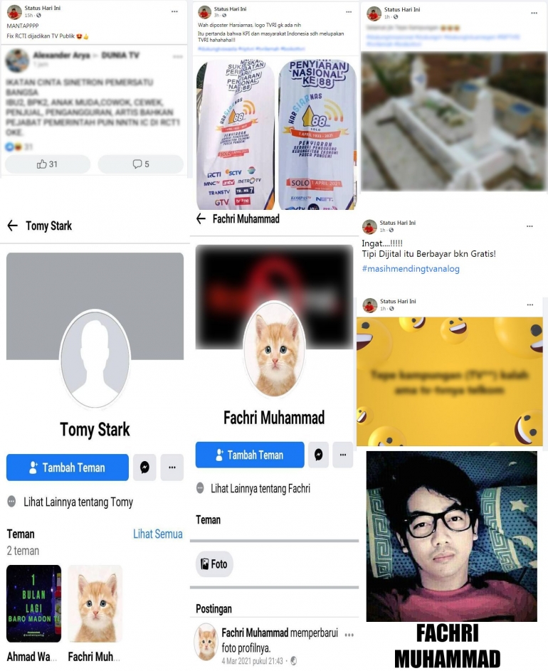 Screenshot bukti Fachri Muhammad anak MegaAutis telah berkali-kali menghina TVRI di Facebook sampai kelewat batas