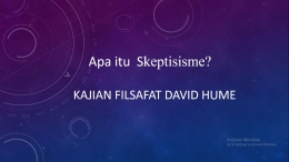 Apa itu Skeptisisme? / dokpri