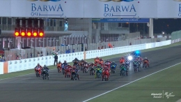 Start MotoGP Barwa Qatar 2021 | Gambar: Motogp.com
