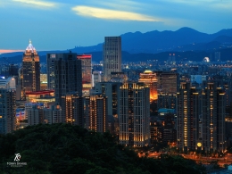 Foto 10: Panorama Taipei dari atas Gunung Gajah. Sumber: koleksi pribadi