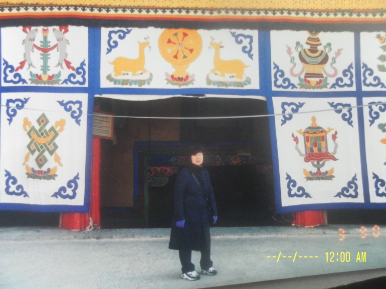Berfoto di Potala Palace (dok pribadi)