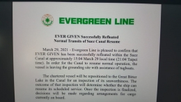 Release dari Evergreen - Sumber: evergreen-line.com