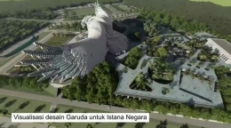 Visual desain garuda Istana Negara Ibu Kota Baru. | Dok. IGTV @suharsomonoarfa via Liputan6.com