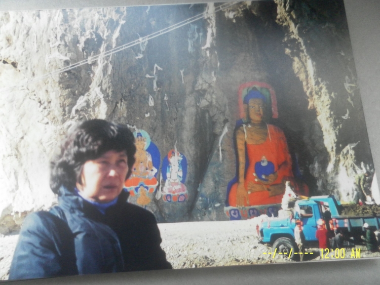 Patung Budha sewaktu menuju ke Yokhang Temple(dok pribadi)