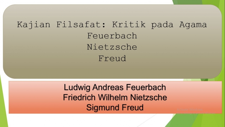 Kajian Filsafat Kritik pada Agama [1]