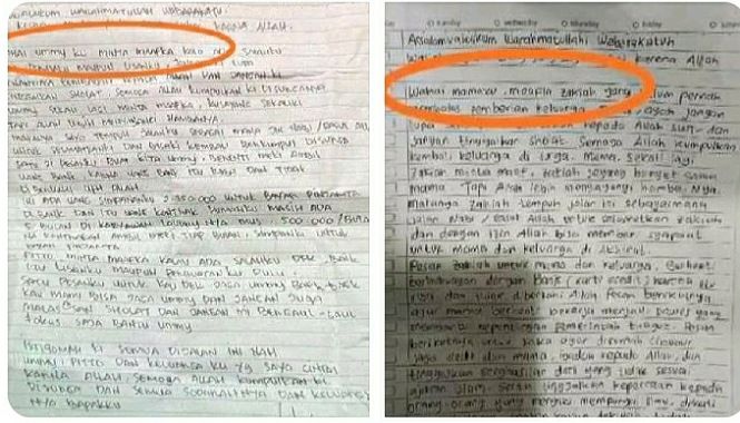 Surat Lukman dan Zakiah Aini. (Foto: Twitter/KRMTRoySuryo2)