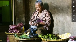 Simbok pedagang pasar - Foto: Dyah Kusumaningrum/nationalgeographic.com
