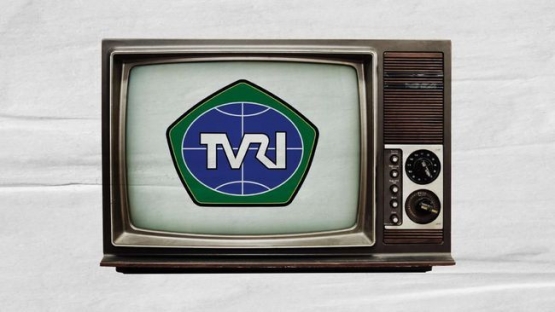 Logo TVRI dulu (Foto: CNN Indonesia/Fajrian)