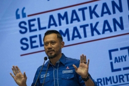 Ketua Umum Partai Demokrat Agus Harimurti Yudhoyono (ANTARA FOTO/ADITYA PRADANA PUTRA) 