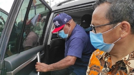 Lukas Enembe dideportasi oleh pihak Imigrasi Papua Nugini (Foto: Antara/Evarukdijati)