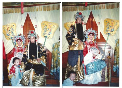 Dokumentasi pribadi | Keluarga Kerajaan Dinasty Ming, tapi Dennis ga mau pake baju putra mahkota nya, hahaha .....