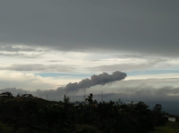 Debu vulkanik Sinabung (Dokpri) 