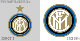 Perubahan logo Inter Milan. Sumber: Footyheadlines.com