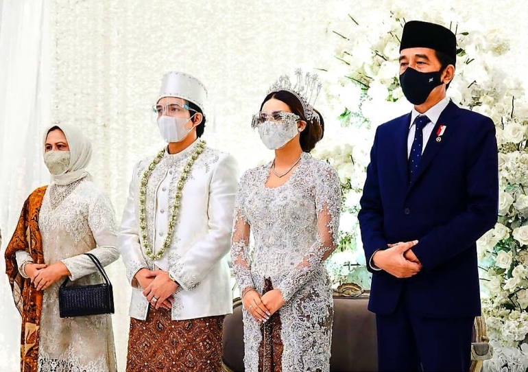 Presiden Jokowi dan Iriana Joko Widodo hadir di pernikahan Atta-Aurel. Foto: Instagram @attahalilintar