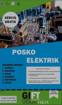 Pamflet Posko Elektrik (Dokpri)