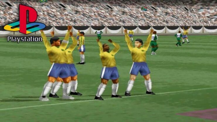 Gameplay dari Winning Eleven di PS1 (Foto: Bebaspedia).