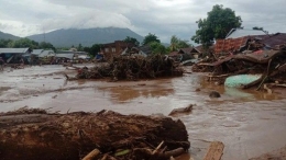Banjir Bandang Kabupaten Flores Timur, NTT (ANTARA FOTO/HUMAS BNPB) via detik.news.com