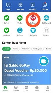 Cara promosi menu di aplikasi gojek | Sumber foto: go-bizz.com