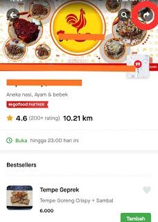 Cara promosi menu di aplikasi gojek | Sumber foto: go-bizz.com