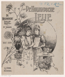Contoh halaman majalah De Hollandsche Lelie yang mempertemukan Kartini dan Stella | Foto: Mr.Nostalgic 