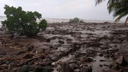 Banjir bandang di desa Leuwayan. Dokpri