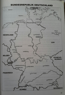 Peta Negara Jerman, bidik layar Buku Auf Deutsch gesagt (Dok.Pri)