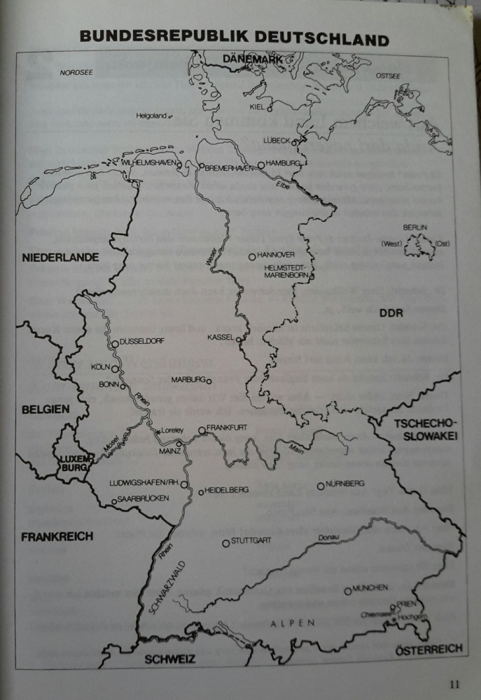 Peta Negara Jerman, bidik layar Buku Auf Deutsch gesagt (Dok.Pri)