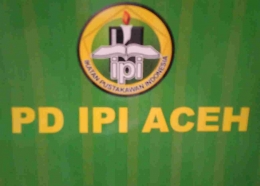 Logo PD IPI Aceh pada Acara pelantikan Pengurus Daerah Ikatan Pustakawan Indonesia Provinsi Aceh Periode 2021-2024 (Doc Rachmad Yuliadi Nasir / Istimewa)