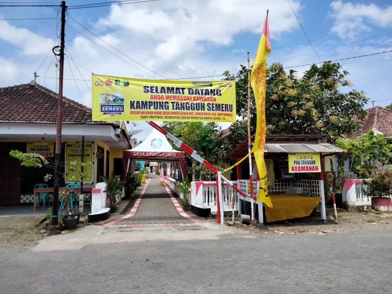 Suasana Kampung Tangguh Semeru Desa Singolatren