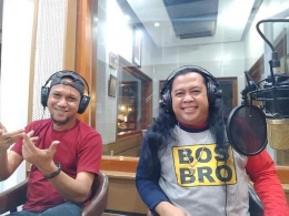 Foto: bersama Heru Bosbro di Bens Radio 106,2 FM Jakarta-dokpri