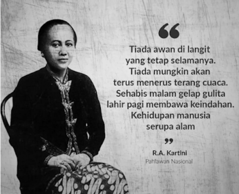 Kartini dan Puisinya - Sumber: Mastimon.com