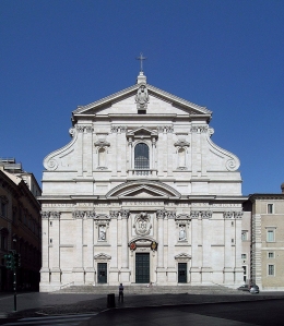 Gereja Gesu- Roma yg dianggap sebagai awal arsitektur Barok. Sumber: Alessio Damato / wikimedia