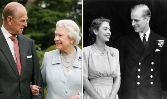 Pangeran Philip dan Ratu Elizabeth II di masa muda dan tua mereka (Sumber: thenews.com.pk)