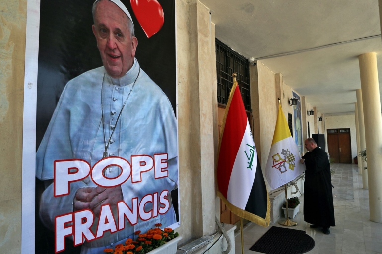 Paus Francis di Irak. Sumber: Times of israel