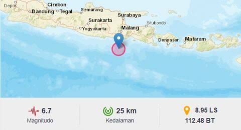 Informasi Guncangan Gempa di Malang. Sumber Suara Malang