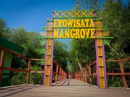 pintu masuk hutan mangrove/dokpri