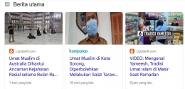 Berita Umat Muslim | Tangkapan layar dari google.com/umat muslim