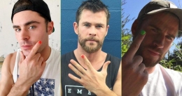 Zac Efron, Chris, dan Liam Hemsworth. (Ilustrasi : Twitter Nadja)