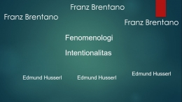 Fenomenologi Brentano || dokpri