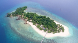 Pulau Lihaga luasnya 8 hektar (Dokumen Pribadi)