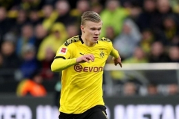 Penyerang Borussia Dortmund, Erling Braut Haaland (kompas.com)