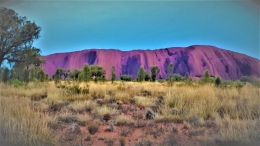 Uluru dilihat dari atas Helikopter(dok pribadi)