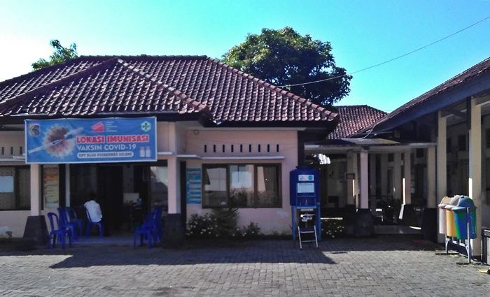 Counter Vaksin Covid-19 di Puskemas kota Selong, Lombok Timur, pagi tadi. Dokpri