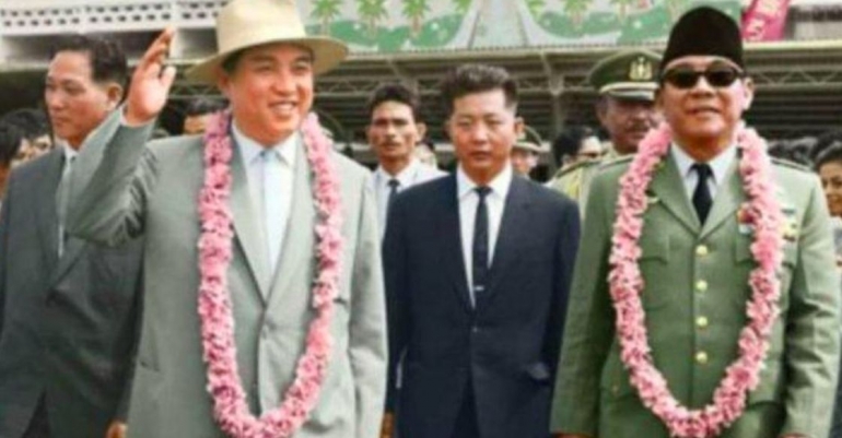 Kunjungan balasan Kim Il-sung ke Indonesia pada 10-20 April 1965 | Foto diambil dari KBRI Korea Utara