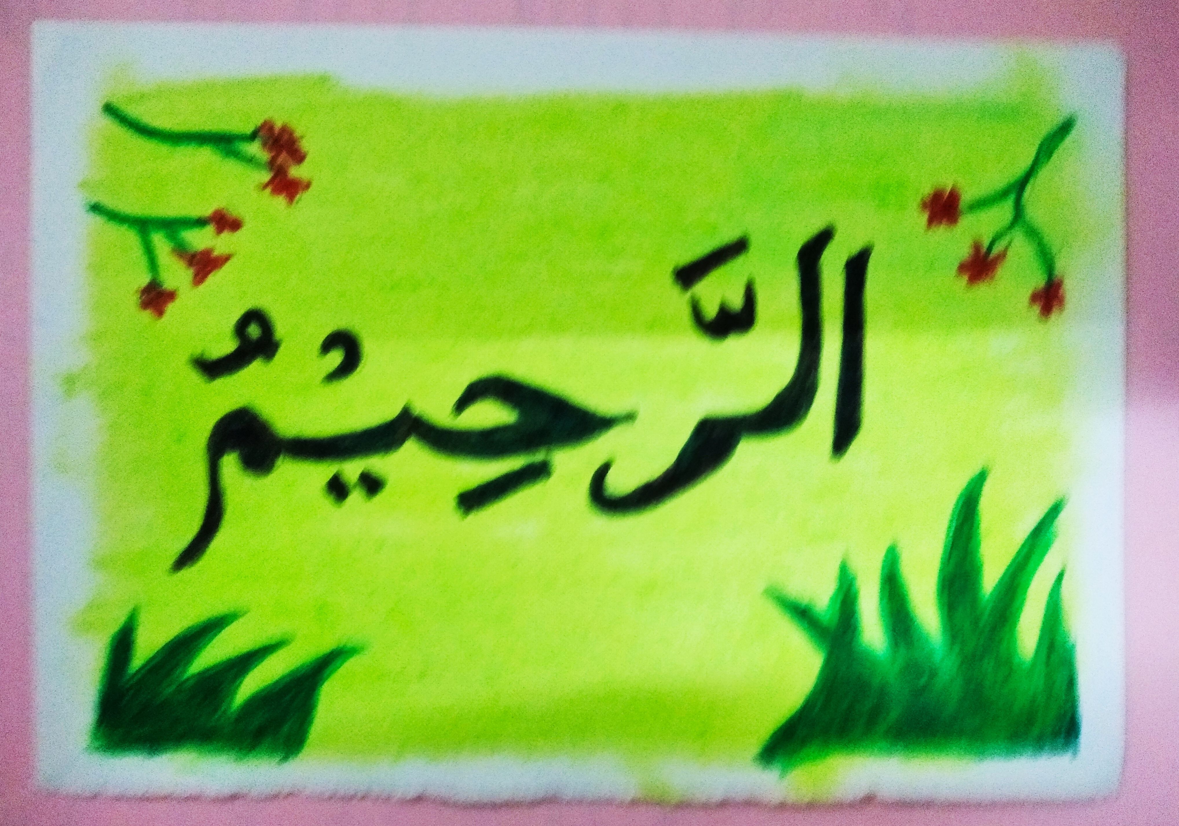 Foto Artikel : Menggambar Kaligrafi Asmaul Husna Selama Ramadan -  Kompasiana.com