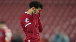Mohamed Salah harus kecewa tidak mampu membobol gawang Real Madrid (Foto AP/Jon Super) 